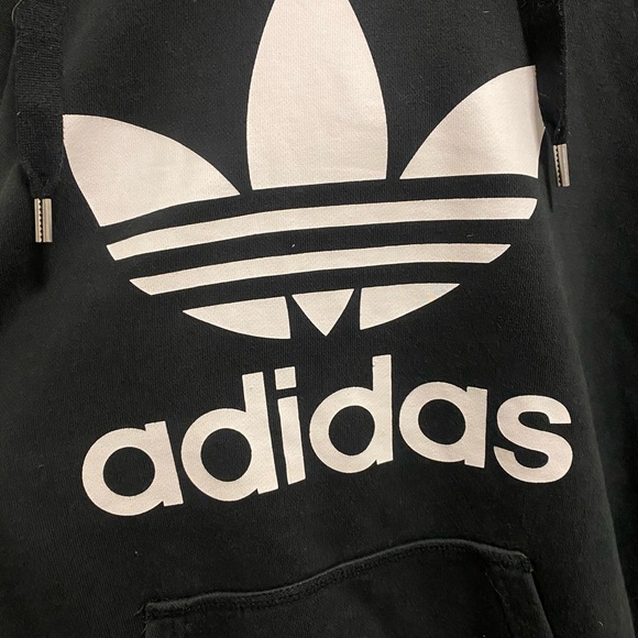 Black Adidas Hooded Sweatshirt - Picture 2 of 5